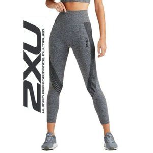 2XU - Women High-Rise Engineered 7/8 Tight Grey Legging - Size XS